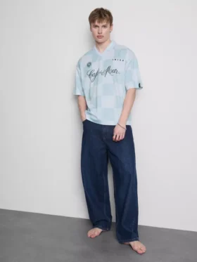 Cafa del Mar geruit poloshirt