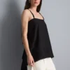 Cami-top van katoen met hanky-zoom