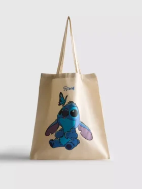 Canvas boodschappentas met Disney's Stitch