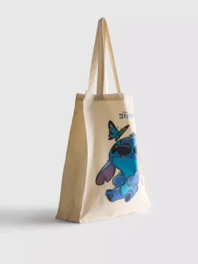 Canvas boodschappentas met Disney’s Stitch