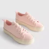 Canvas jute platte sneakers