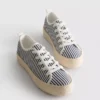 Canvas jute platte sneakers