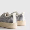 Canvas jute platte sneakers