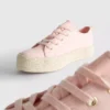 Canvas jute platte sneakers