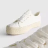 Canvas jute platte sneakers