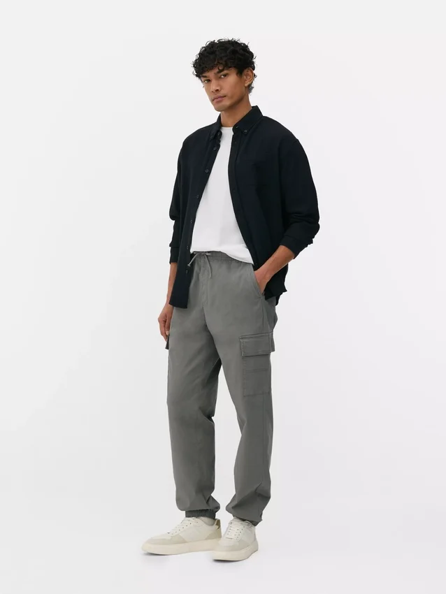 Cargo-broek met omgeslagen pijpen
