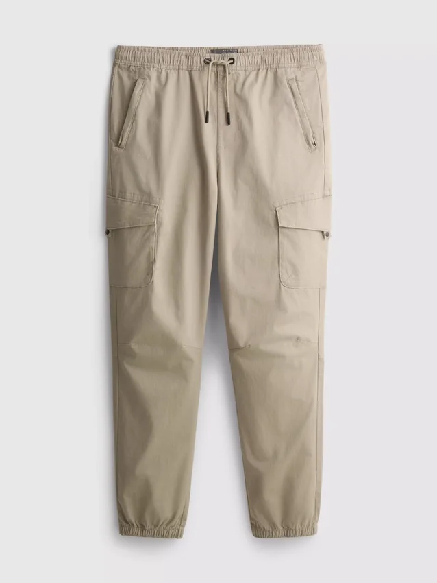 Cargo-joggingbroek met omgeslagen pijpen