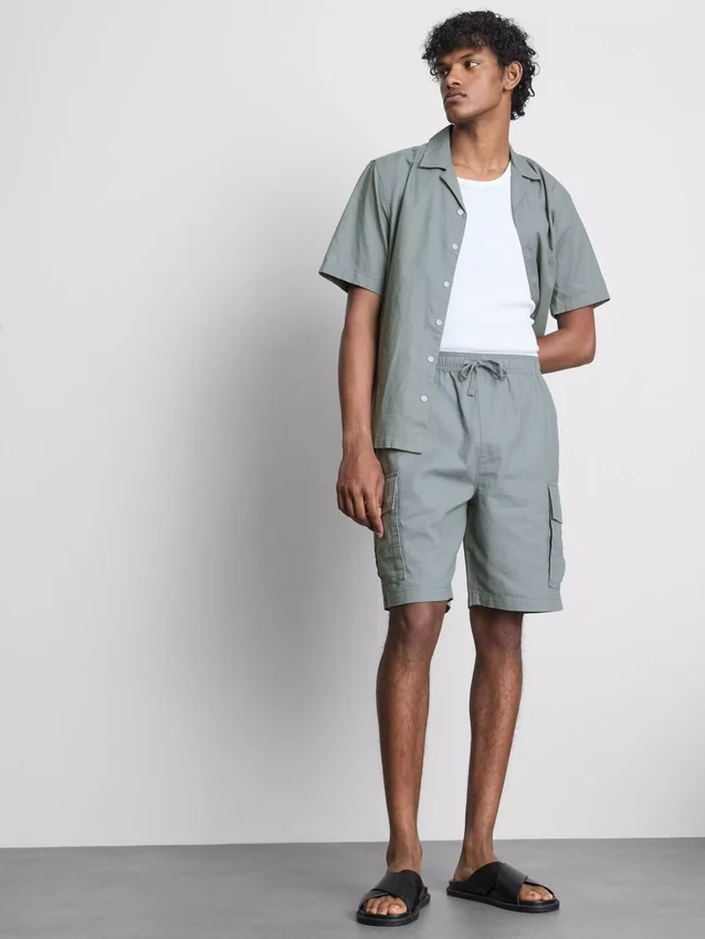 Cargo-short van linnenmix