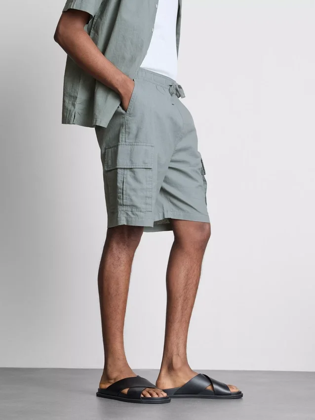 Cargo-short van linnenmix