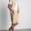 Cargo-short van linnenmix