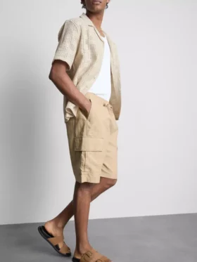 Cargo-short van linnenmix