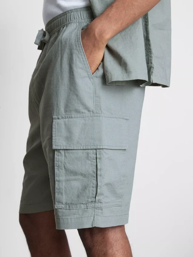 Cargo-short van linnenmix