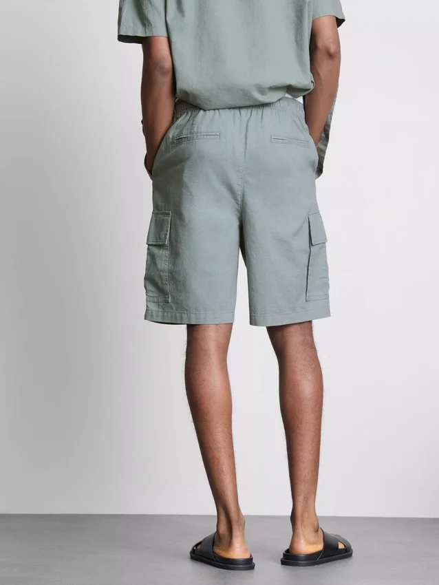 Cargo-short van linnenmix