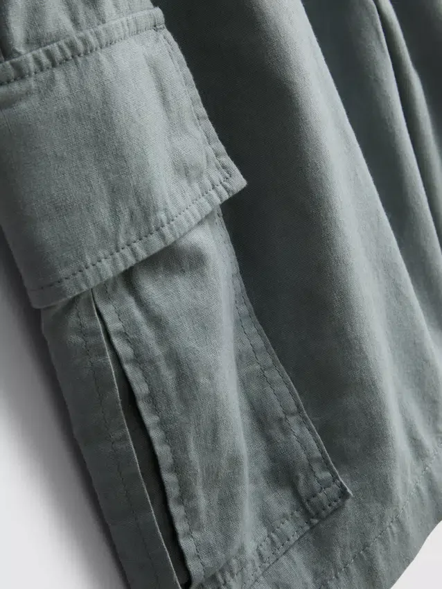 Cargo-short van linnenmix