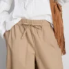 Casual broek met wijde pijpen