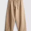 Casual broek met wijde pijpen