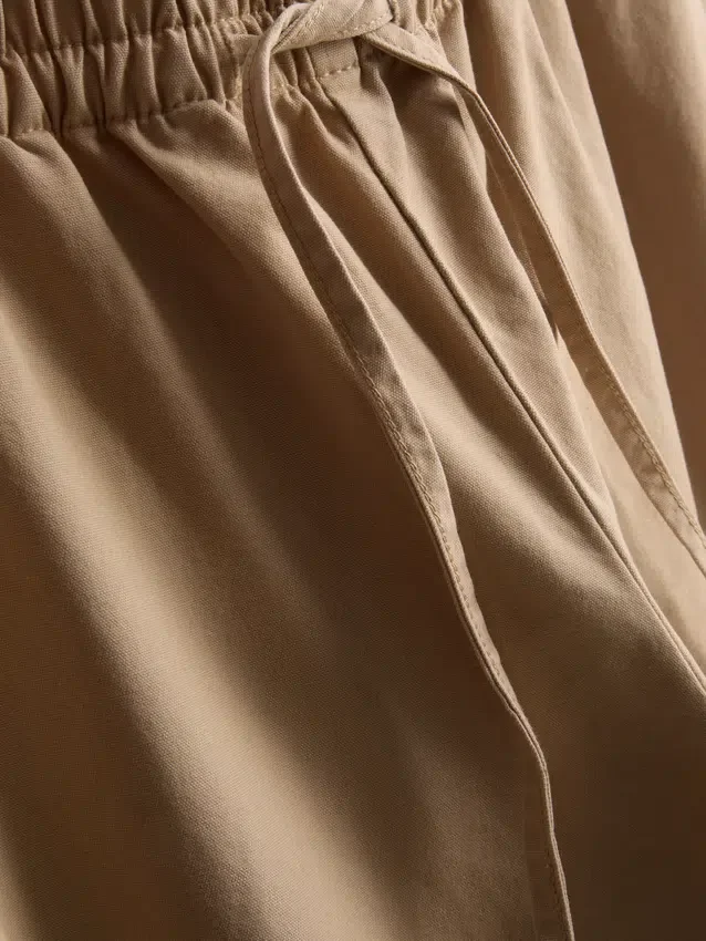 Casual broek met wijde pijpen