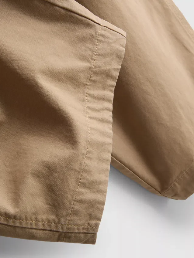 Casual broek met wijde pijpen