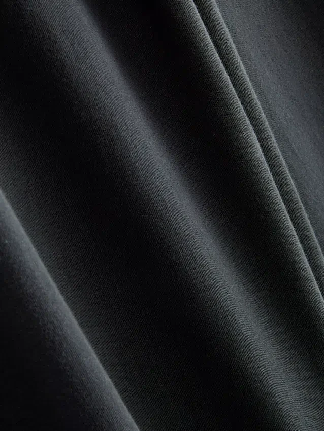 Casual joggingbroek met wijde pijpen van katoen