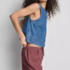 Casual katoenen Short met trekkoord en kralen