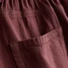 Casual katoenen Short met trekkoord en kralen