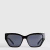 Cat-eye-zonnebril met studs