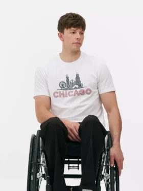 Chicago-T-shirt met korte mouwen