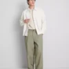 Chino met middelhoge taille en losse pasvorm