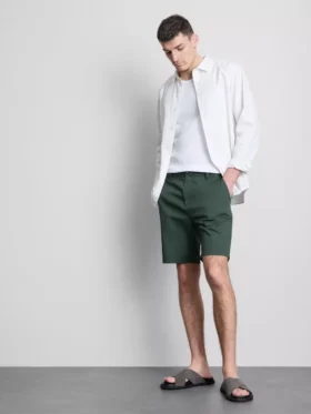 Chino-short met hoog katoengehalte