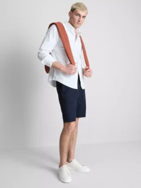 Chino-short met hoog katoengehalte