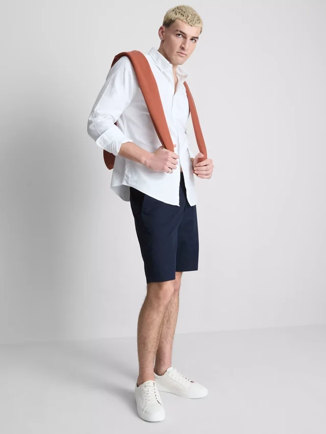 Chino-short met hoog katoengehalte