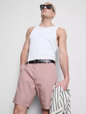 Chino-short met hoog katoengehalte