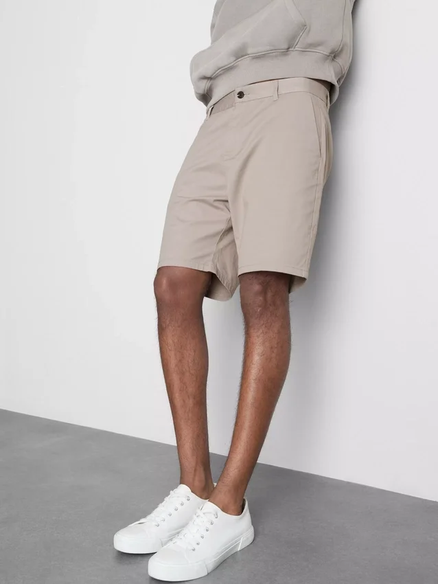 Chino-short met hoog katoengehalte