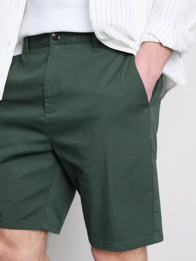 Chino-short met hoog katoengehalte