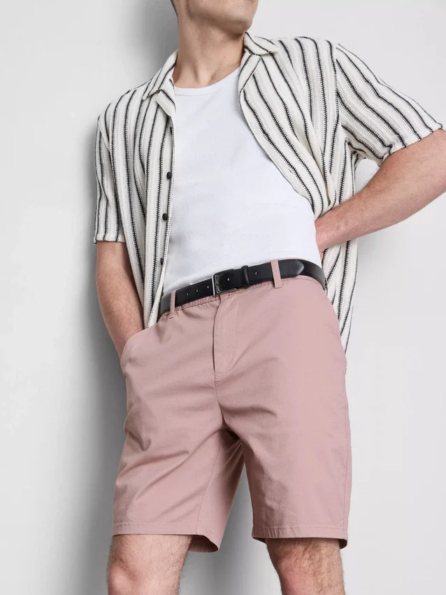 Chino-short met hoog katoengehalte