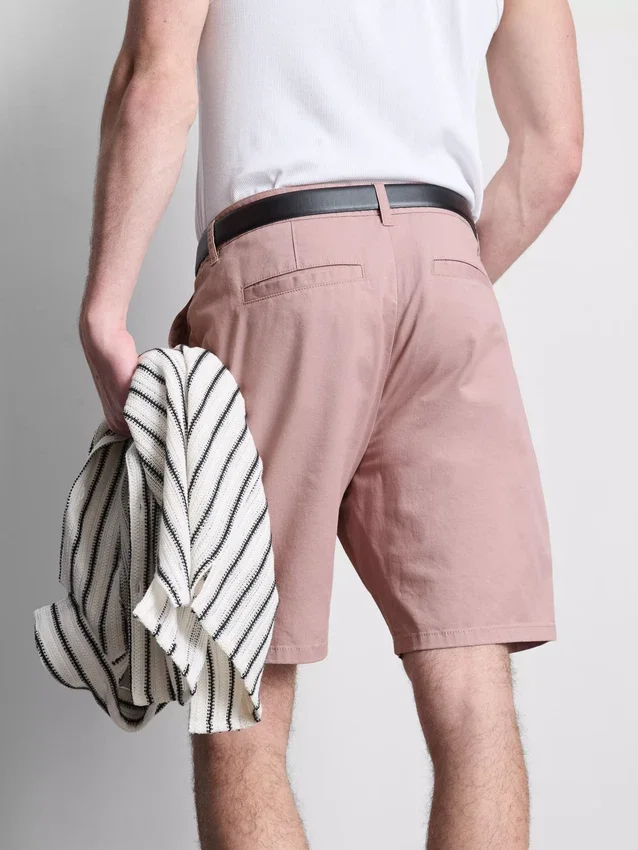 Chino-short met hoog katoengehalte