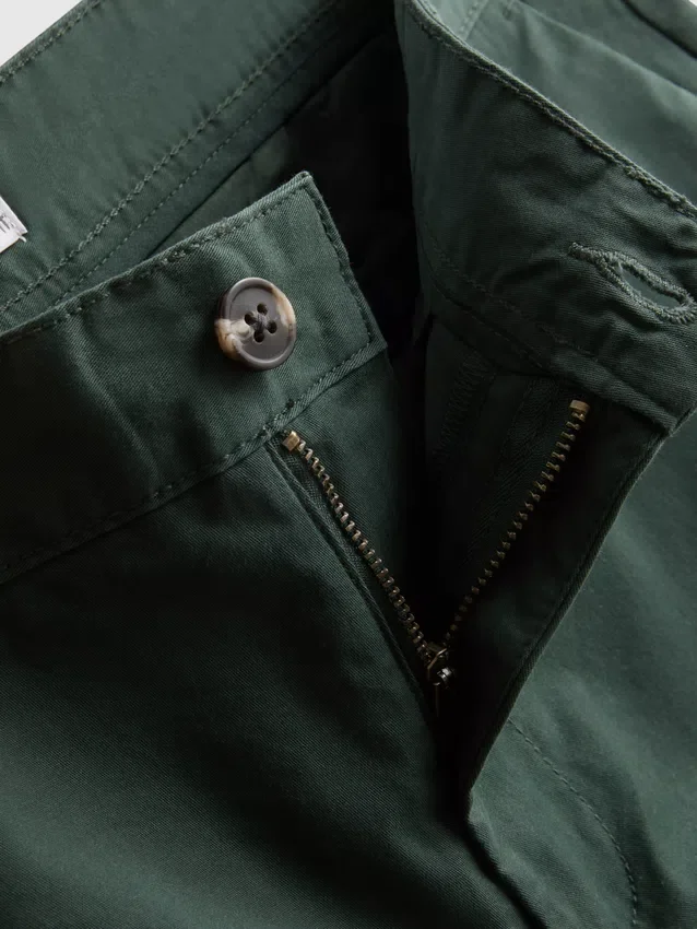 Chino-short met hoog katoengehalte