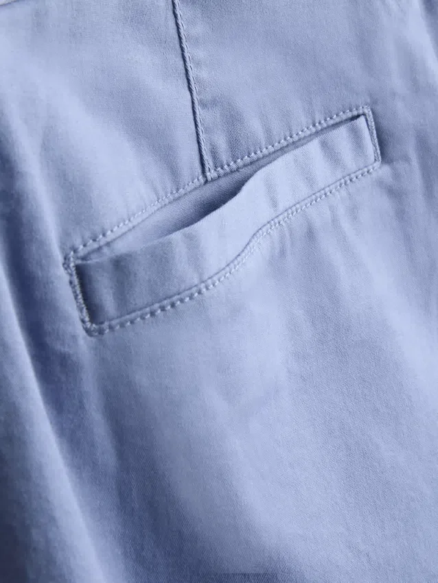 Chino-short met hoog katoengehalte