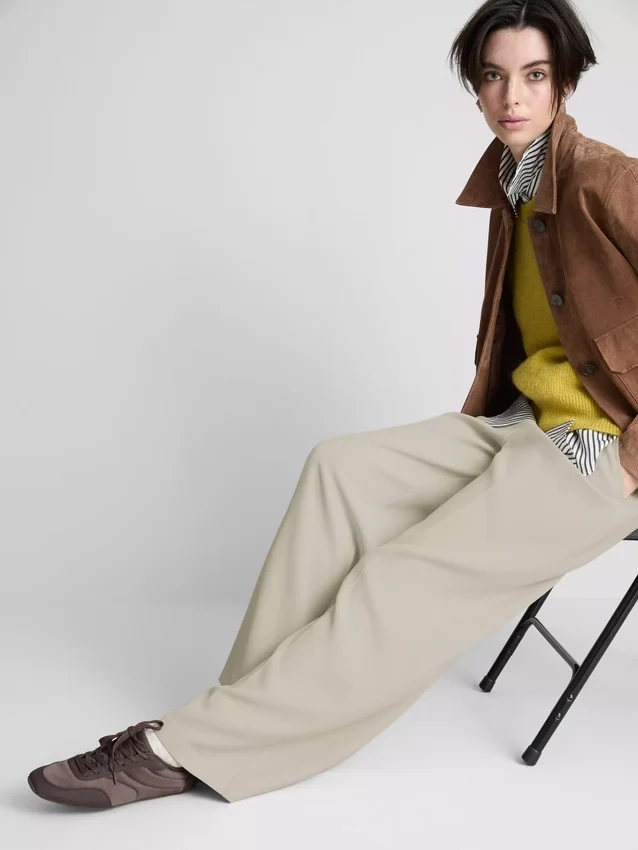 Chique broek met wijde pijpen