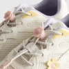 Chunky sneakers met bloemendetails