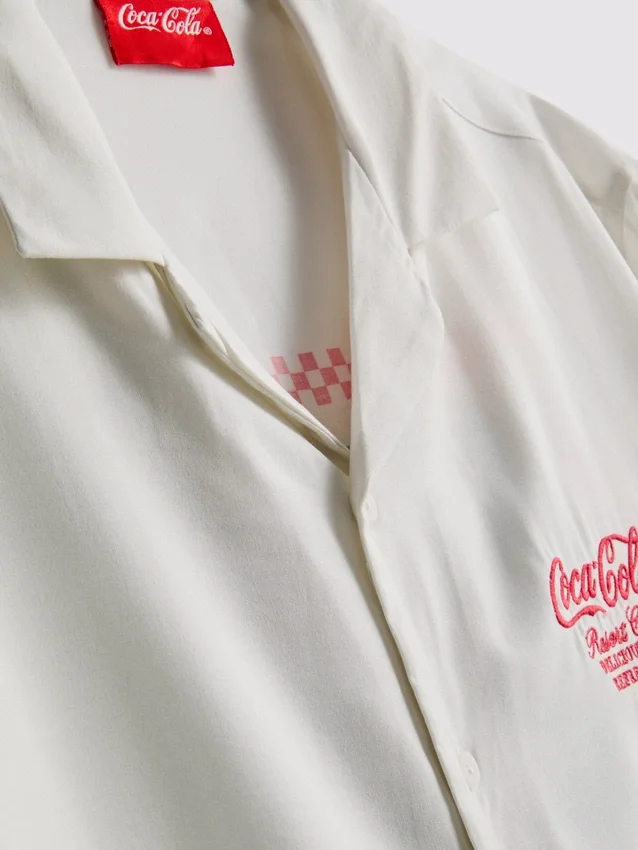 Coca-Cola-overhemd met korte mouwen