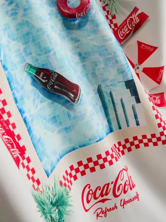 Coca-Cola-overhemd met korte mouwen