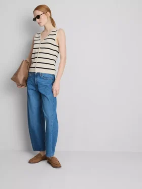Compact gebreid vest