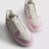 Court-sneakers met kleurblokken