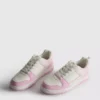 Court-sneakers met kleurblokken