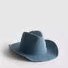 Cowboyhoed van denim met studs