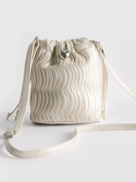 Crossbody-tas met ruches