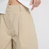 Cruise-short met hoge taille en textuur