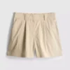 Cruise-short met hoge taille en textuur