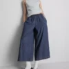 Culotte-Jeans met wijde pijpen